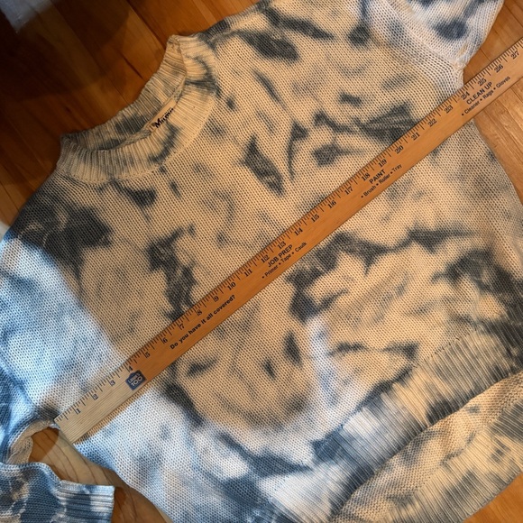Show Me Your Mumu Oversized Sunday Sweater Navy Tie-Dye Cotton XS - Picture 5 of 6